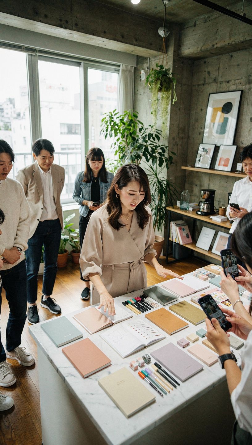 カラフルな万年筆とインクのセット